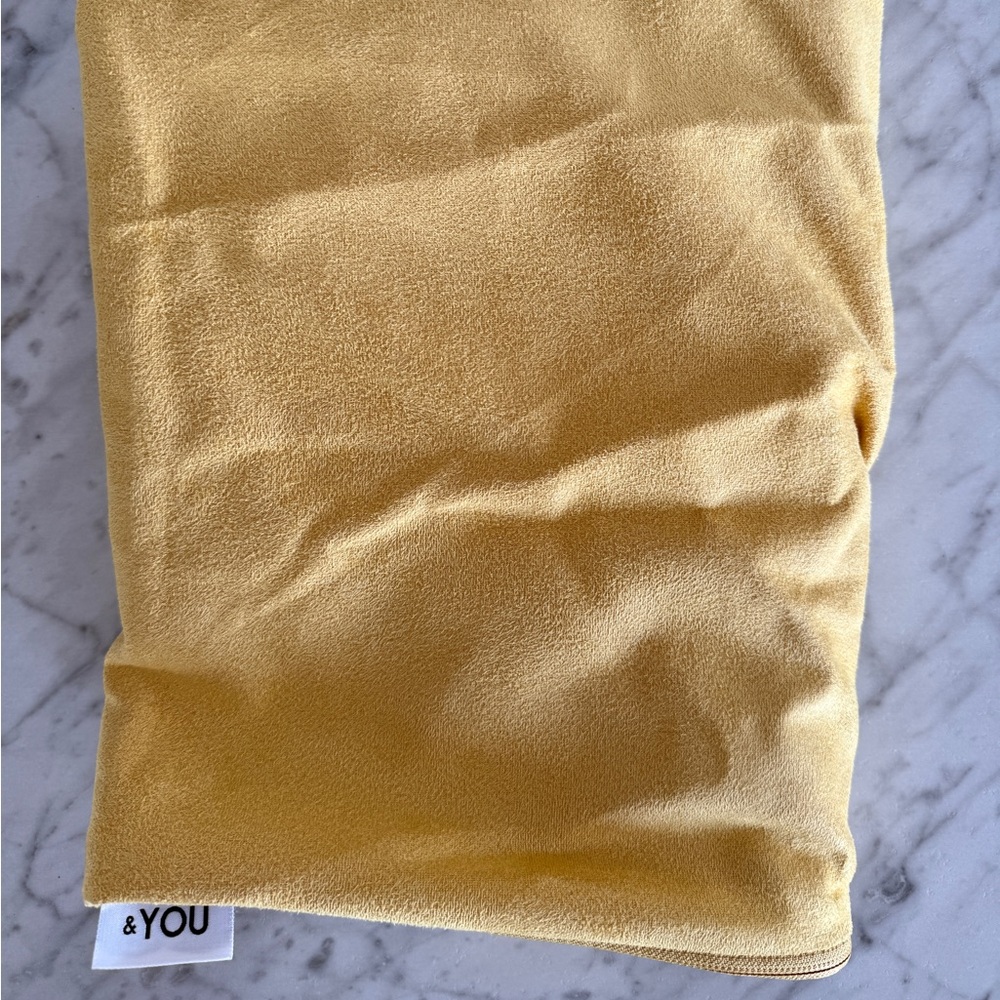 Partial Cover (1) Roo & You Microsuede Mustard Rocker Cover